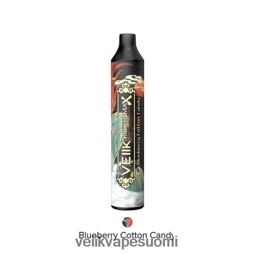 VEIIK Micko Max kertakäyttöinen vape 1500 suihketta mustikka hattaraa Z44R4814 | VEIIK E Liquid